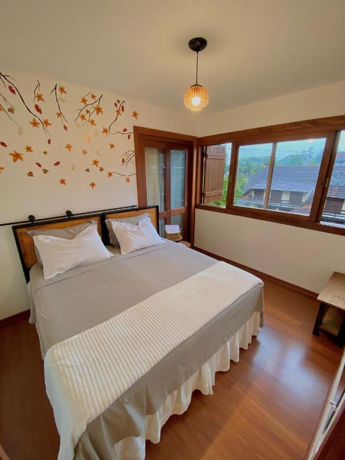 Estacao Das Hortensias, Seu Aconchego Em Gramado Apartment Luaran gambar