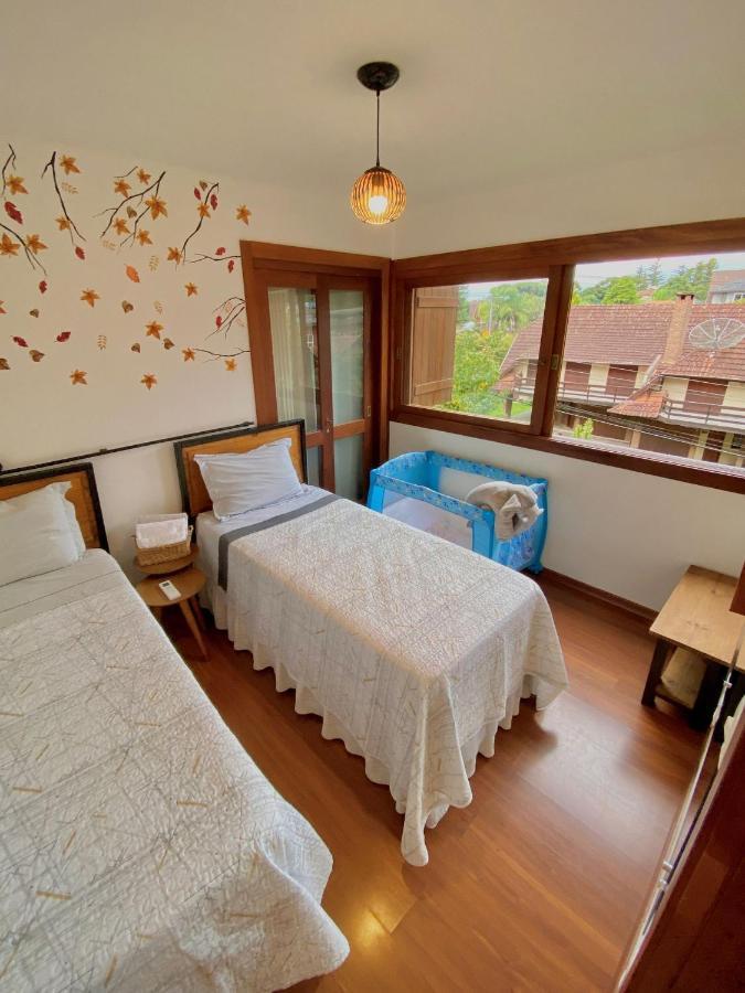 Estacao Das Hortensias, Seu Aconchego Em Gramado Apartment Luaran gambar